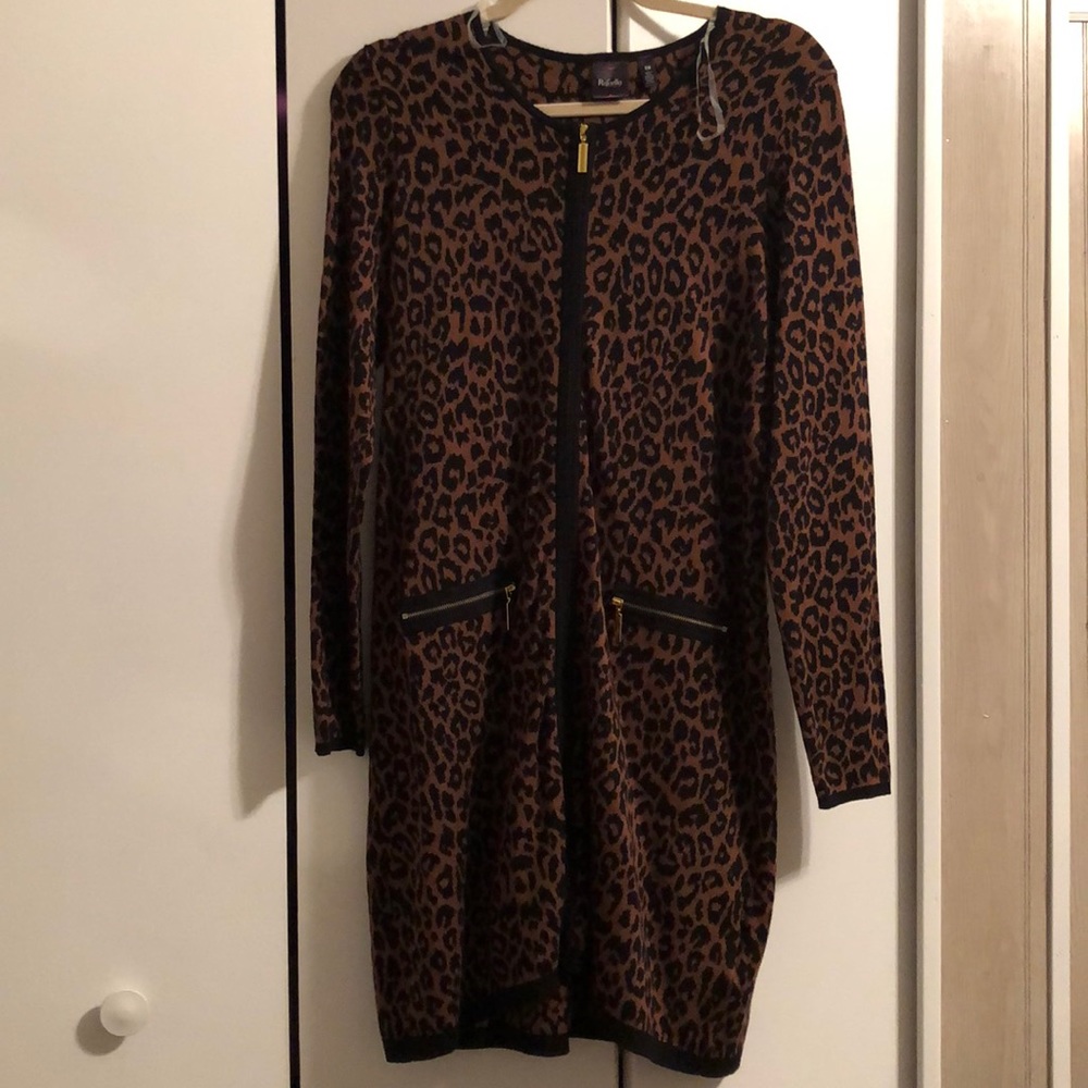 Leopard Print Sweater/Duster.